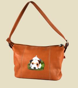 Pet Portrait leather bag