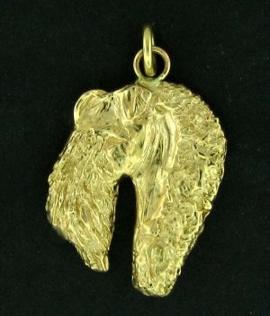 Gold cast pendant